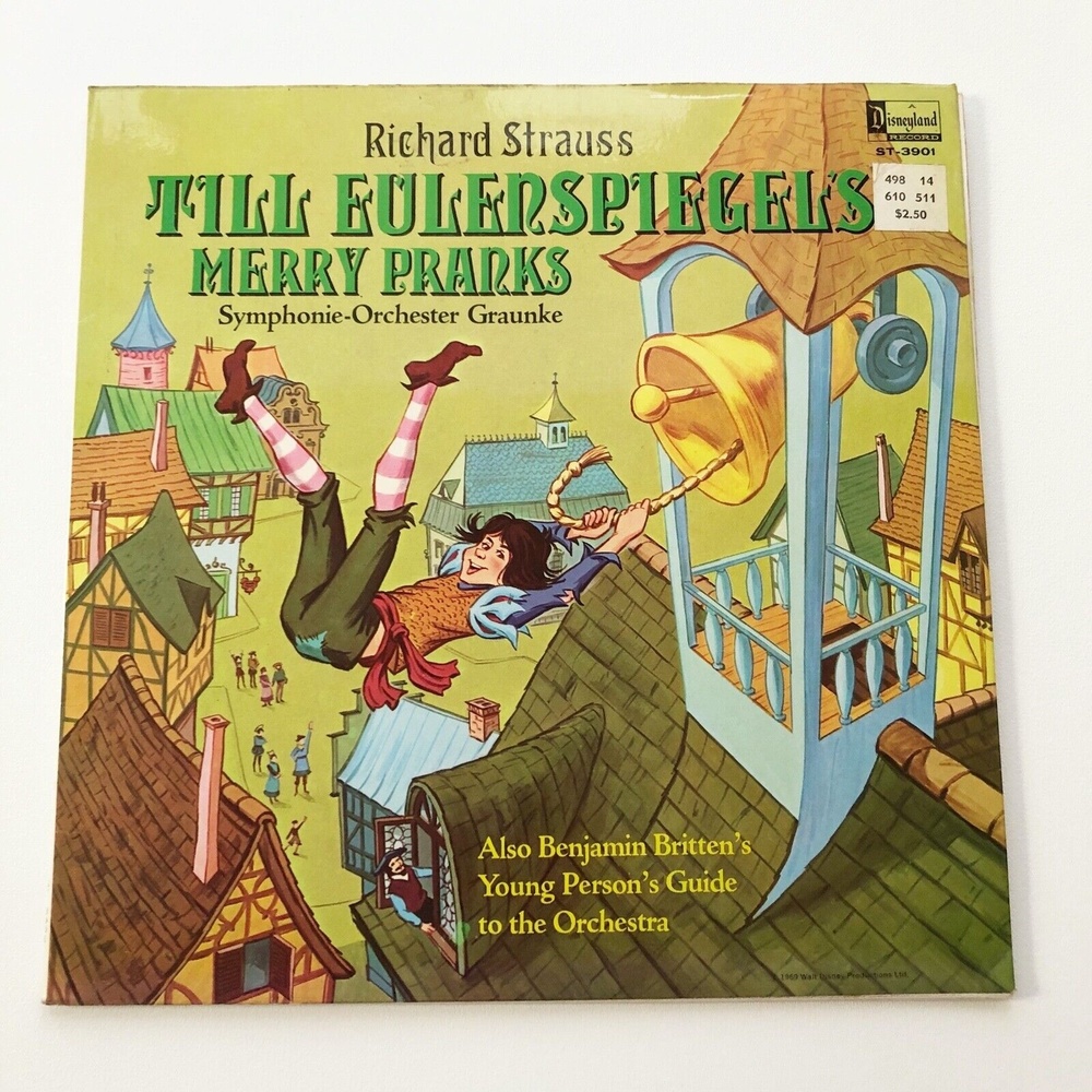 Disneyland Records 1969 Till Eulenspiegels Merry Pranks Vinyl Records & Story Bk